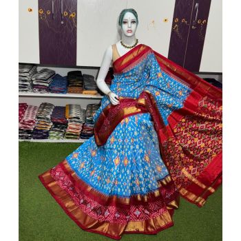 PSRGIDSS5Y09BBCD35- Ikat silk saree