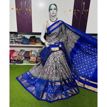 PSRGIDSS5Y09BBCD36- Ikat silk saree