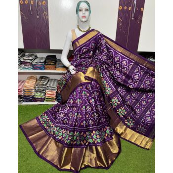 PSRGIDSS5Y09BBCD40- Ikat silk saree
