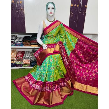 PSRGIDSS5Y09BBCD42- Ikat silk saree