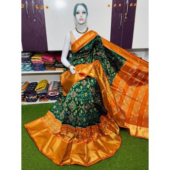 PSRGIDSS5Y09BBCD46- Ikat silk saree