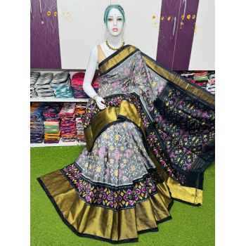 PSRGIDSS5Y09BBCD50- Ikat silk saree
