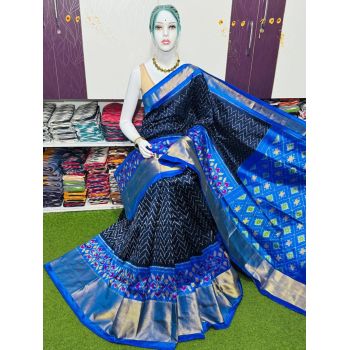 PSRGIDSS5Y09BBCD51- Ikat silk saree