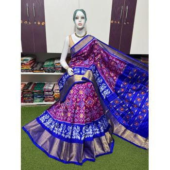 PSRGIDSS5Y09BBCD56- Ikat silk saree