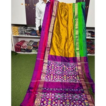 PSRGIDSS5Y10TZDC02- Ikat silk saree
