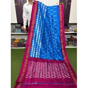PSRGILWS5Y10XZCC10- light weight Ikat silk saree