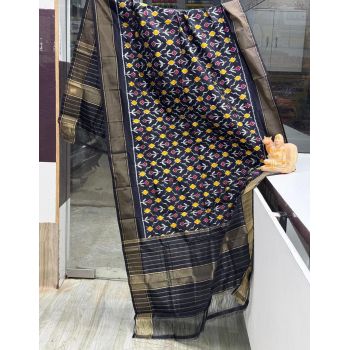 PSRGISDP5Y08ZNCD11- Ikat Silk dupatta
