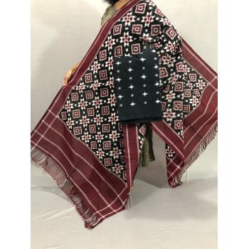 PSSIC2PS5Y10ZFCD24- Double ikat cotton salwar set