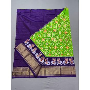 PSSIFSLG5Y10SZDC17- Free Size Ikat Silk Lehenga