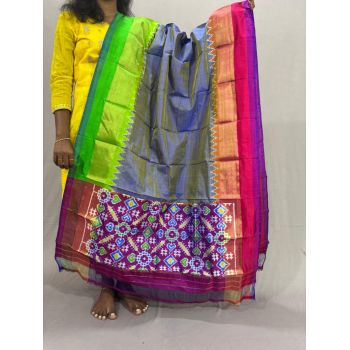 PSSIISDP5Y09ECCD46- Ikat Silk dupatta