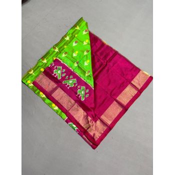 PSSIZSLG5Y08IBDC03- Zero Size Ikat Silk Lehenga