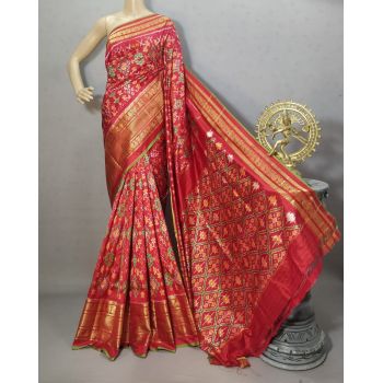 PURRKBIP5Y09DECD05- Kanchi border Ikat silk saree