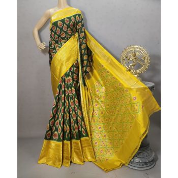 PURRKBIP5Y09DECD08- Kanchi border Ikat silk saree
