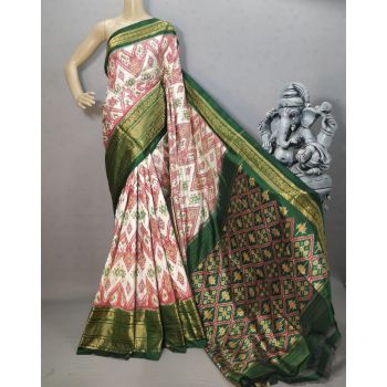 PURRKBIP5Y09DECD10- Kanchi border Ikat silk saree