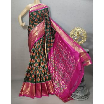 PURRKBIP5Y09DECD11- Kanchi border Ikat silk saree