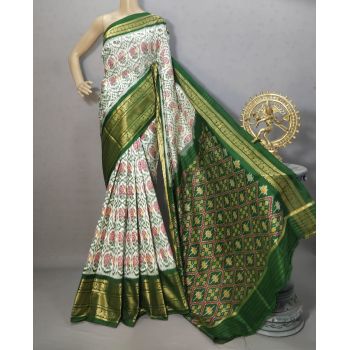 PURRKBIP5Y09DECD20- Kanchi border Ikat silk saree