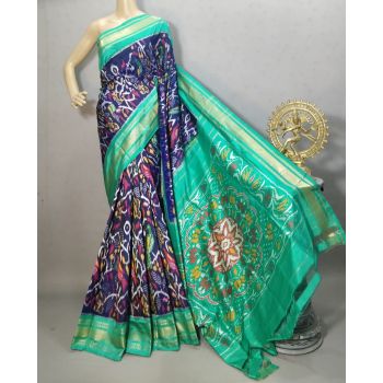PURRKBIP5Y09DECD22- Kanchi border Ikat silk saree