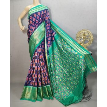 PURRKBIP5Y09DECD23- Kanchi border Ikat silk saree