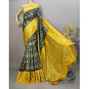 PURRKBIP5Y09DECD28- Kanchi border Ikat silk saree