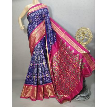 PURRKBIP5Y09DECD34- Kanchi border Ikat silk saree