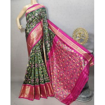 PURRKBIP5Y09DECD36- Kanchi border Ikat silk saree