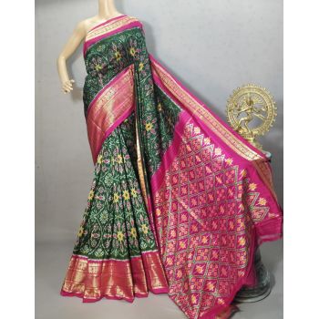 PURRKBIP5Y09DECD38- Kanchi border Ikat silk saree