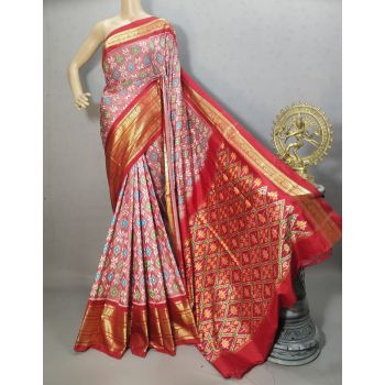 PURRKBIP5Y09DECD42- Kanchi border Ikat silk saree
