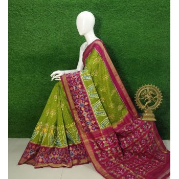 PUSNIDSS5Y09NDCC08- Ikat silk saree