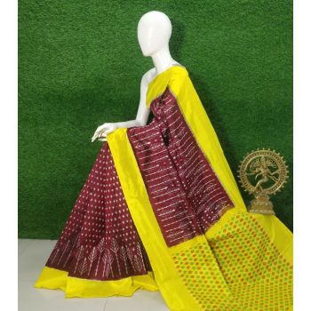 PUSNIDSS5Y09NDCC15- Ikat silk saree