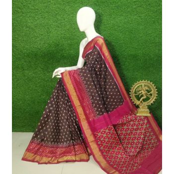 PUSNIDSS5Y09NDCC17- Ikat silk saree