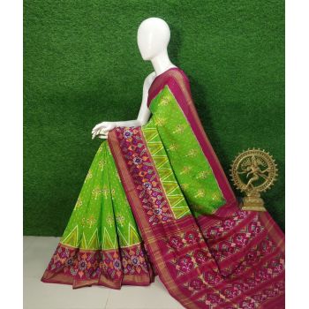 PUSNIDSS5Y09NDCC19- Ikat silk saree