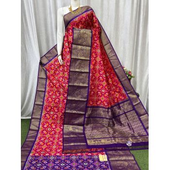 PASKKBRS5Y12FSDC12- Kanchi border Ikat silk saree