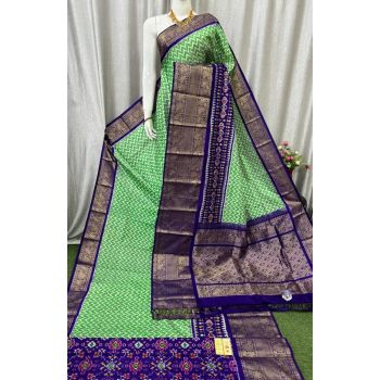 PASKKBRS5Y12FSDC14- Kanchi border Ikat silk saree