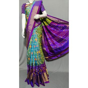 PDLSIDSS5Y11NDCC53- Ikat silk saree