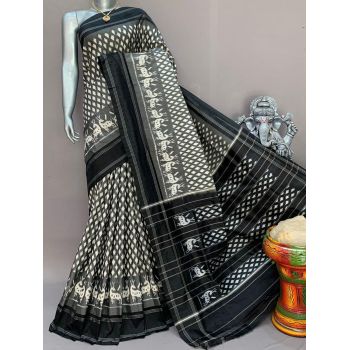 PDLSIDSS5Y12TSCD06- Ikat silk saree