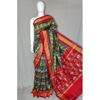 PDLSIDSS5Y12TSCD18- Ikat silk saree