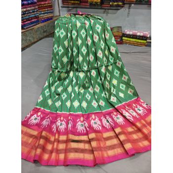 PGMRFSLG5Y18SZCD38- Free Size Ikat Silk Lehenga