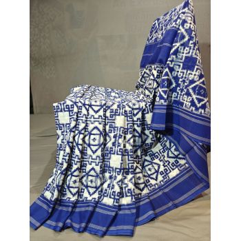 PGMRICTS5Y11SBDC01- Double Ikat cotton saree