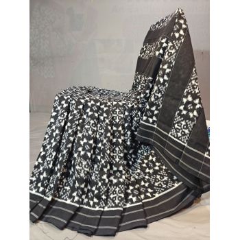 PGMRICTS5Y11SBDC03- Double Ikat cotton saree