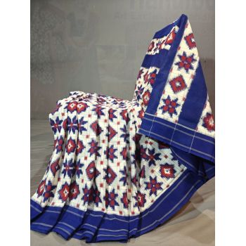 PGMRICTS5Y11SBDC11- Double Ikat cotton saree