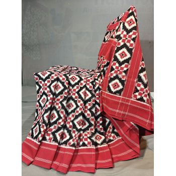 PGMRICTS5Y11SBDC14- Double Ikat cotton saree