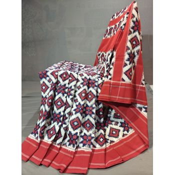 PGMRICTS5Y11SBDC15- Double Ikat cotton saree