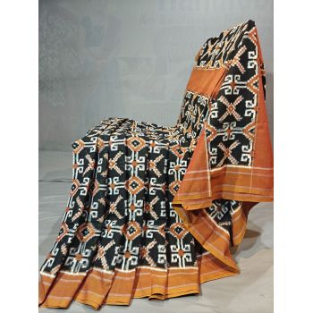 PGMRICTS5Y11SBDC21- Double Ikat cotton saree