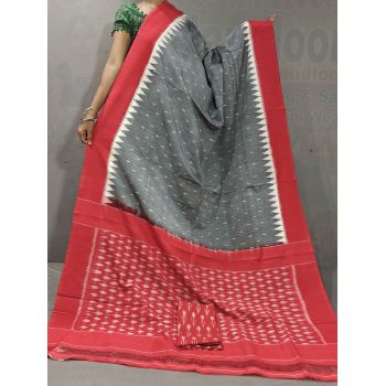 PGMRICTS5Y12INCD51- Ikat cotton saree