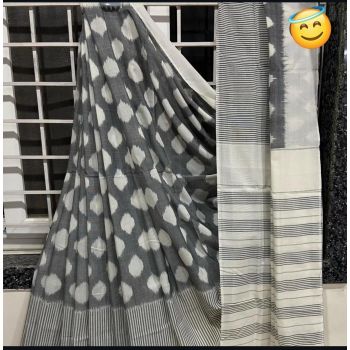 PGMRICTS5Y12INCD55- Ikat cotton saree