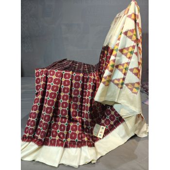 PGMRIDSS5Y12BXDC05- Ikat silk saree