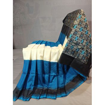 PGMRIDSS5Y12BXDC15- Ikat silk saree