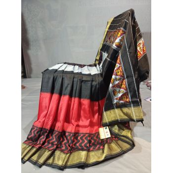 PGMRIDSS5Y12BXDC18- Ikat silk saree