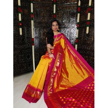 PGMRILWS5Y12XEDC22- light weight Ikat silk saree