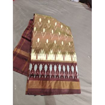PGMRILWS5Y12XEDC27- light weight Ikat silk saree